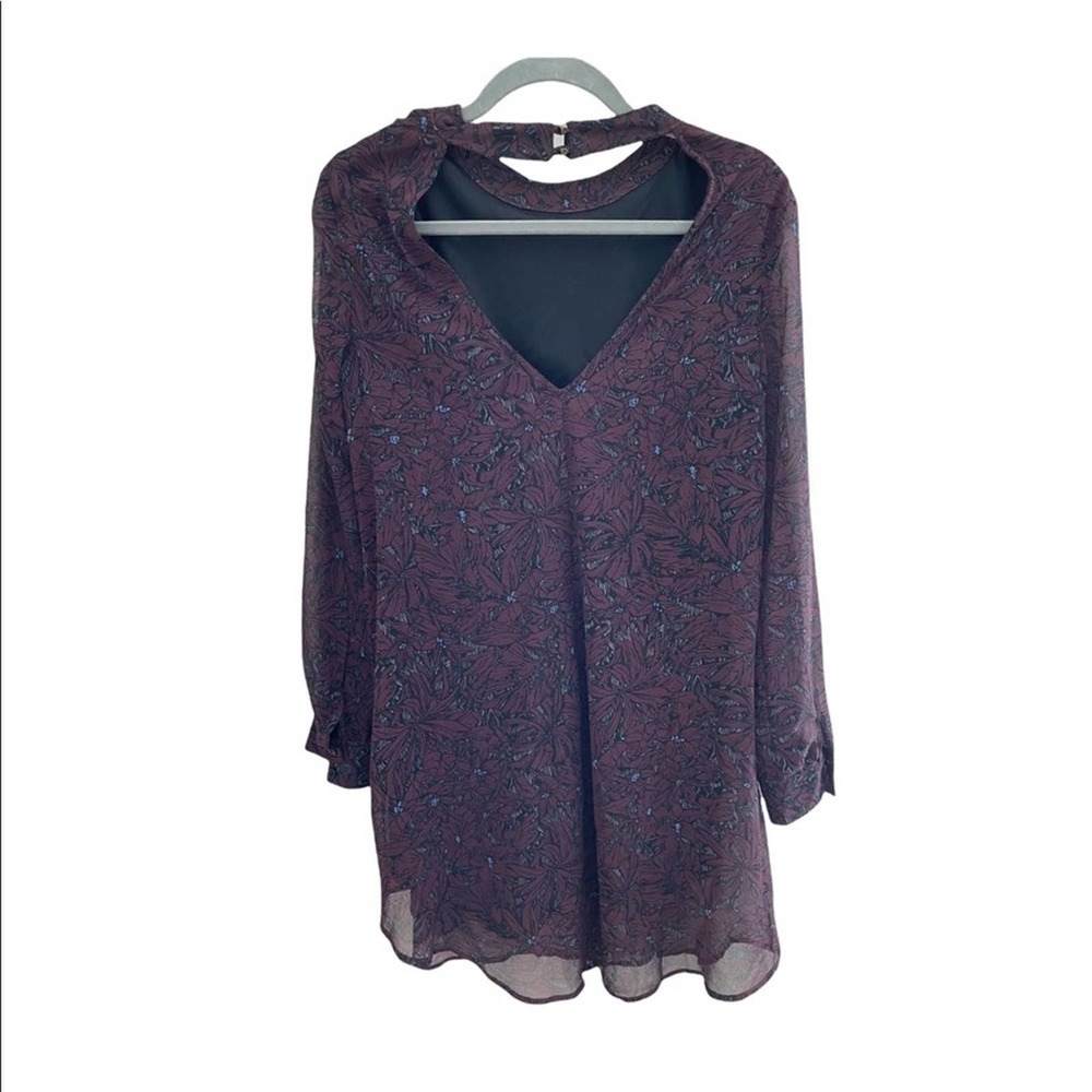 ASTR the label Dress Floral Print Purple Size‎ M